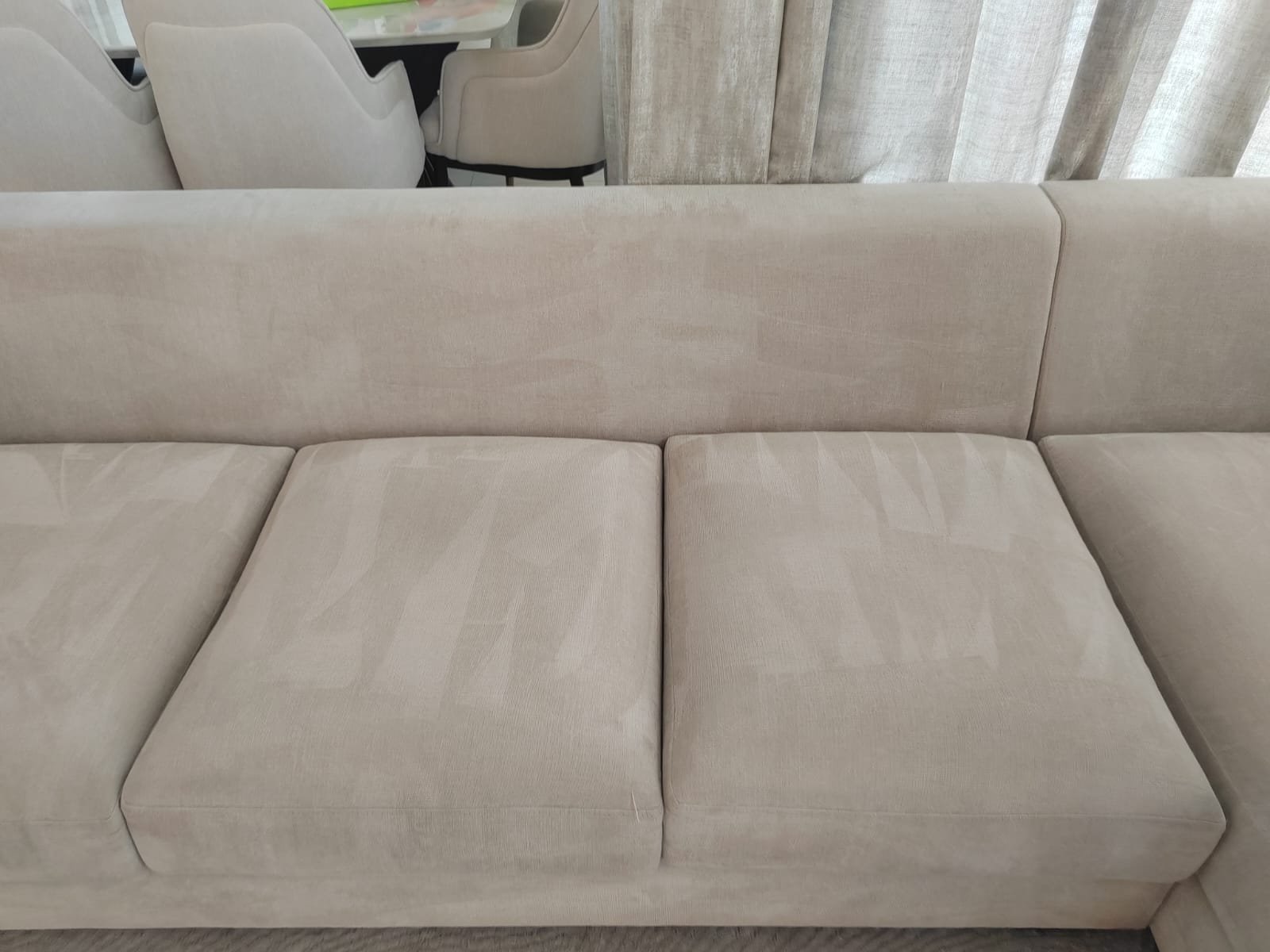Sofa upholstery cleaning after cleaning